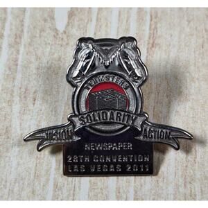 Teamsters Newspaper 23rd Convention Las Vegas Pin 2011 Printer Union